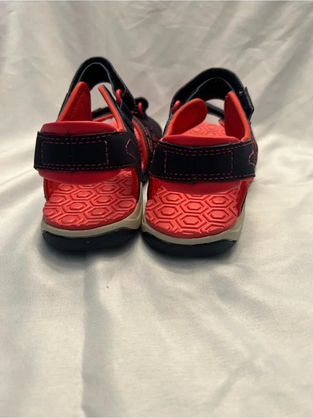 Timberland Kids Navy and Coral Pink Sport Sandals